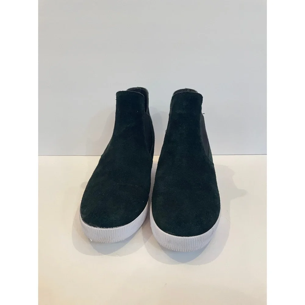 Sorel Out N About III Wedge Black Suede Waterproof Ankle Boots Womens 8